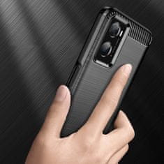 slomart carbon case fleksibilen tpu ovitek za oppo a76 / oppo a36 / realme 9i črn