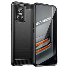 slomart carbon case flexible cover za realme gt neo 3 črn