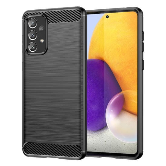 slomart carbon case flexible tpu ovitek za samsung galaxy a73 črn