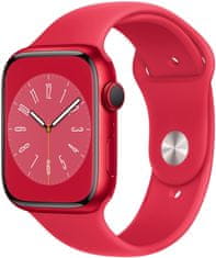 Apple Watch Series 8 pametna ura, 45 mm, (PRODUCT)RED™ (MNP43BS/A)