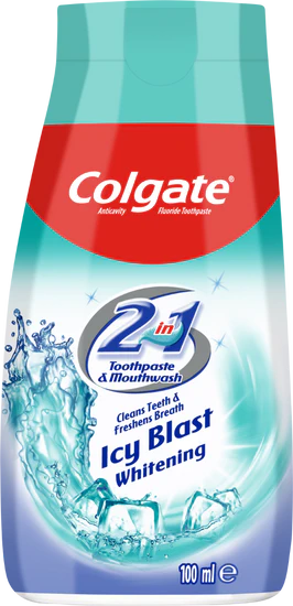 Colgate 2 v 1 zobna krema, Icy Blast Whitening, 100 ml