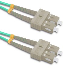 Qoltec qoltec patchcord optično vlakno sc/upc - sc/upc | multimode | 50/125 | om4 | duplex | 1m