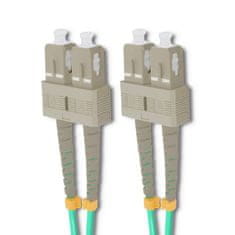 Qoltec qoltec patchcord optično vlakno sc/upc - sc/upc | multimode | 50/125 | om4 | duplex | 1m