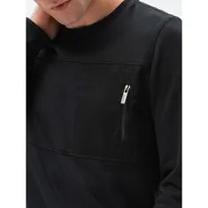 OMBRE Moški pulover DALTON črn MDN119847 XXL