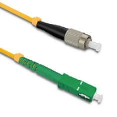 Qoltec qoltec patchcord optično vlakno fc/upc - sc/apc | singlemode | 9/125 | g652d | simplex | 15m