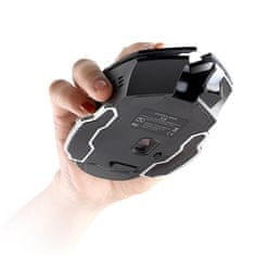 Northix Brezžična igralna miška X8 2,4 GHz z LED osvetlitvijo 