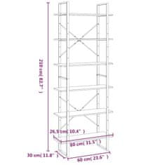 Vidaxl Visoka omara siva sonoma 80x30x210 cm konstruiran les