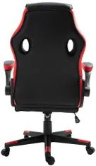 BHM Germany Gaming stol Omis, črna / rdeča