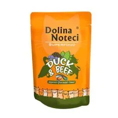 DOLINA NOTECI SUPERHRANA 85g raca in govedina za mačke 80% meso