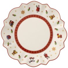 Villeroy & Boch Božični slaščičarski krožnik TOY'S DELIGHT, bel