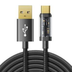 Joyroom Fast Charging kabel USB / USB-C 3A 2m, črna