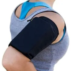 MG Elastic Armband tekaški etui za telefon XL, črna