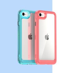 slomart ovitek outer space case za iphone se 2022 / se 2020 / iphone 8 / iphone 7, trda prevleka z gel okvirjem, prozoren