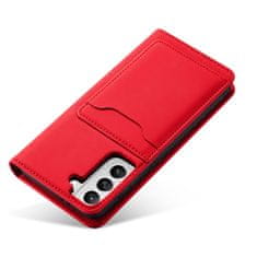 slomart etui z magnetno kartico za samsung galaxy s22 pouch wallet card holder rdeča