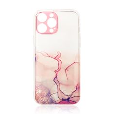 slomart ovitek marble za iphone 12 pro gel cover marmorno roza