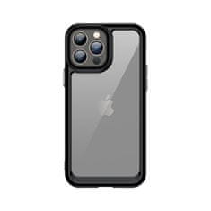 slomart vesoljski etui za iphone 13 pro togi etui z okvirjem iz gela, črn