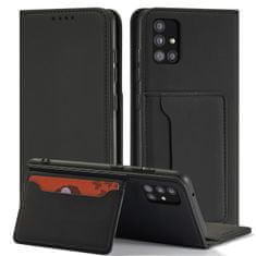 slomart ovitek z magnetno kartico za samsung galaxy a53 5g pouch wallet držalo za kartico črn