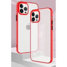 slomart silikonski upogljivi prosojni ovitek milky case za iphone 13 mini moder