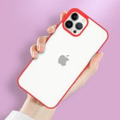 slomart silikonski upogljivi prosojni ovitek milky case za iphone 13 mini moder