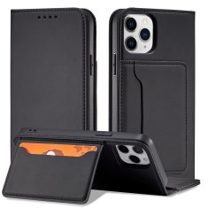 slomart ovitek z magnetno kartico za iphone 12 pro max pouch card wallet držalo za kartico črn