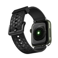 slomart pas za uro y trak za apple watch 7 / 6 / 5 / 4 / 3 / 2 / se (41 / 40 / 38mm) trak za zapestnico črne barve