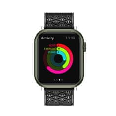 slomart pas za uro y trak za apple watch 7 / 6 / 5 / 4 / 3 / 2 / se (41 / 40 / 38mm) trak za zapestnico črne barve