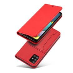 slomart ovitek z magnetno kartico za samsung galaxy a13 5g pouch wallet držalo za kartico, rdeča