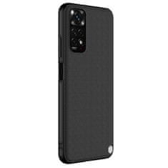 Nillkin textured case durable ojačan ovitek z gel okvirjem in najlonom na zadnji strani xiaomi redmi note 11s / note 11 črn