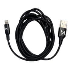 WOZINSKY Kabel USB Iphone Lightning 2,4A 1m črn