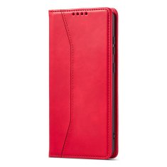 slomart magnet fancy case etui za samsung galaxy a13 5g pouch wallet držalo za kartice, rdeča