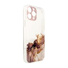 slomart ovitek marble za iphone 13 pro max gel cover marmorno rjav