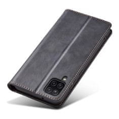 slomart elegantna torbica z magnetom za samsung galaxy a12 5g pouch wallet držalo za kartice, črna