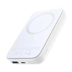 Joyroom powerbank 10000mAh 20W Power Delivery Quick Charge magnetni brezžični polnilec Qi 15W za iPhone, združljiv z MagSafe, bela (JR-W020 bela)