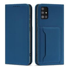 slomart magnet card case za xiaomi redmi note 11 pro pouch card wallet card holder blue