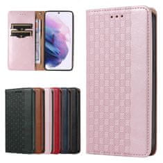 slomart etui z magnetnim paščkom za samsung galaxy s22 ultra pouch wallet + mini obesek z vrvico roza