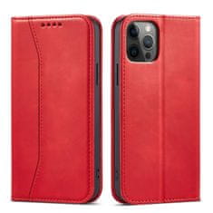 slomart magnet fancy case za iphone 12 pro max card wallet case card holder stand red