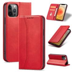 slomart magnet fancy case za iphone 12 pro card wallet case card holder red