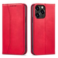 slomart magnet fancy case za iphone 13 pro max card wallet case card holder stand red