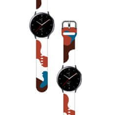 slomart pas moro za samsung galaxy watch 46 mm, silikonski pas, zapestnica za uro, vzorec 8