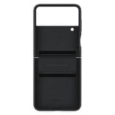 Samsung Usnjeni ovitek za Galaxy Z Flip4 Flap Leather Cover black