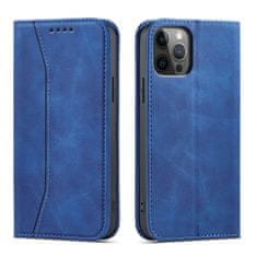 slomart magnet fancy case za iphone 12 pro max card wallet case card holder stand blue