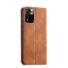 slomart magnet fancy case case za xiaomi redmi note 11 pro card wallet case card holder brown