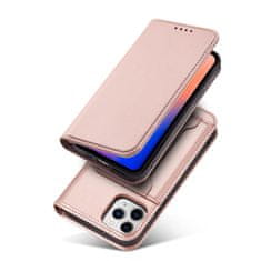 slomart magnet card case za iphone 12 pouch card wallet card stand pink