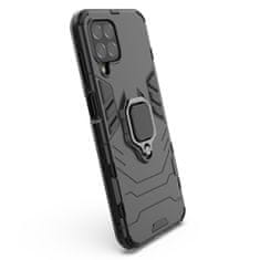 slomart ring armor tough hybrid case ovitek + magnetno držalo za samsung galaxy m33 5g črn