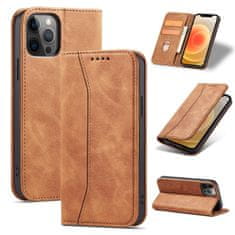 slomart magnet fancy case case za iphone 12 pro max card wallet wallet card holder brown