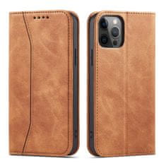 slomart magnet fancy case case za iphone 12 pro card wallet card holder brown