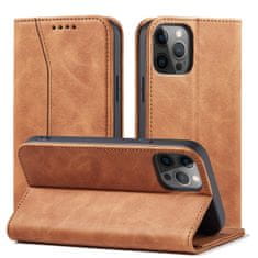 slomart magnet fancy case case za iphone 12 pro max card wallet wallet card holder brown