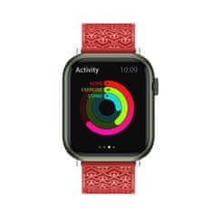 slomart pas za uro y trak za apple watch 7 / 6 / 5 / 4 / 3 / 2 / se (41 / 40 / 38mm) watch bracelet band rdeča