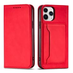 slomart ovitek z magnetno kartico za iphone 12 pro max pouch card wallet card držalo rdeča