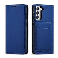 slomart magnet card case case za samsung galaxy s22 + (s22 plus) torbica wallet card holder modra